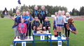 Lilli, René, Henkkka ja Verna hopeaa 11-sarjan 4x600m viestissä Seuracup Kaarina