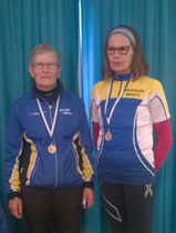 SM- Sprinttimestarit Pirkko ja Pirjo Oulussa 2018