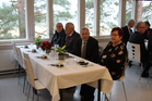 Yleisurheilun pitkäaikaisin puuhamies Osmo Lehtinen (kolmas vas.) vietti loppukesästä omia 80-vuotispäiviään.