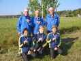 SM-viestisuunniostuksen hopeamitalistit 21.9.2008 Nurmijärvellä. D50 oik. Kirsti Moilanen, Hilkka Kylämäki ja Tea Eisanen, H70 Auvo Laaksonen, Risto Joonas Ja Heikki Tamminen.