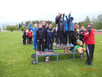 Viestijoukkue Vattenfall Kaarinassa. Henkka, Valtteri, Elias ja Rene